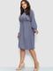 Сукня А-силуету грифельна з візерунком | 6430999 | фото 3