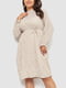 Сукня А-силуету молочна з візерунком | 6431001 | фото 2