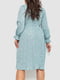 Сукня А-силуету світло-бірюзова з візерунком. | 6431003 | фото 4