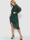 Сукня А-силуету смарагдова з візерунком | 6431010 | фото 3