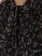 Сукня А-силуету чорна в принт | 6431011 | фото 5