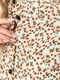 Платье А-силуэта молочно-коричневое с узором | 6431024 | фото 5