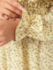 Сукня А-силуету пісочна з візерунком. | 6431025 | фото 5
