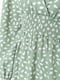 Платье А-силуэта оливковое в принт | 6431030 | фото 5