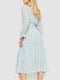 Платье А-силуэта бирюзовое в принт | 6431032 | фото 4