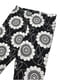 Леггинсы "Белые цветы" черные в цветочный принт | 6425974 | фото 2