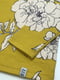 Лонгслів гірчичного кольору з квітковим принтом | 6425995 | фото 2