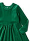 Платье зеленое велюровое | 6426101 | фото 3