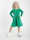 Платье зеленое велюровое | 6426101 | фото 5