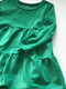 Платье зеленое велюровое | 6426131 | фото 2