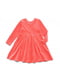 Платье светло-кораловое велюровое | 6426538