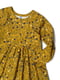 Сукня гірчичного кольору з квітковим принтом | 6426552 | фото 2