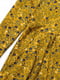 Сукня гірчичного кольору з квітковим принтом | 6426552 | фото 3
