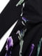 Сукня чорна з квітковим принтом | 6426565 | фото 3