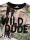 Реглан "WILD DUDE" кольоровий з принтом | 6427563 | фото 2