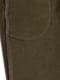 Штани кольору хакі з мікроначосом | 6427653 | фото 5