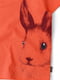 Футболка "Кролик" кораллового цвета с рисунком | 6428521 | фото 2