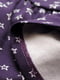 Платье фиолетовое с рисунком и микроначесом | 6428984 | фото 3