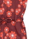 Комбинезон бордовый с цветочным принтом | 6429251 | фото 2