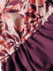 Комбинезон розово-бордовый с принтом | 6429253 | фото 4