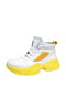 Кроссовки бело-желтые | 6442507 | фото 8