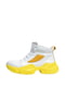 Кроссовки бело-желтые | 6442507 | фото 4