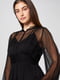 Платье А-силуэта черное | 6431634 | фото 3