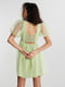 Платье А-силуэта зеленое | 6431667 | фото 2