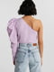 Блуза на одне плече фіолетова | 6431669 | фото 2