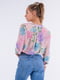 Блуза цвета пудры с цветочным принтом | 6431694 | фото 2