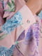 Блуза цвета пудры с цветочным принтом | 6431694 | фото 4