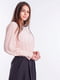 Блуза персиковая с узорами на манжетах | 6431733 | фото 2