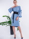 Сукня А-силуету блакитна | 6431756 | фото 2