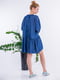 Платье А-силуэта синее | 6431764 | фото 2