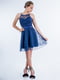 Платье вечернее синее | 6431803 | фото 2