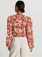 Блуза с кулиской в цветочный принт | 6431806 | фото 2