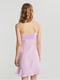 Платье А-силуэта льняное розовое | 6431891 | фото 2