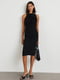 Сукня-футляр чорна зі складанням спереду | 6431921