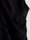Сукня-футляр чорна зі складанням спереду | 6431921 | фото 4