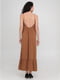 Сукня А-силуету теракотового кольору | 6431940 | фото 2