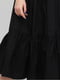 Платье А-силуэта черное | 6431941 | фото 4