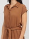 Сукня-сорочка коричнева | 6431943 | фото 3