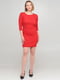 Платье-футляр красное с открытой спиной | 6431982