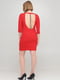 Сукня-футляр червона з відкритою спиною | 6431982 | фото 2
