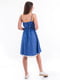 Платье А-силуэта синее | 6432022 | фото 2