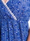 Платье А-силуэта синее | 6432022 | фото 3