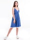 Сукня А-силуету синя | 6432022 | фото 5