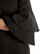 Платье А-силуэта черное с двойным воланом | 6432029 | фото 3
