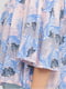 Блуза бело-розовая с принтом | 6432030 | фото 4