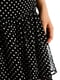 Платье А-силуэта черное в горошек | 6432044 | фото 4